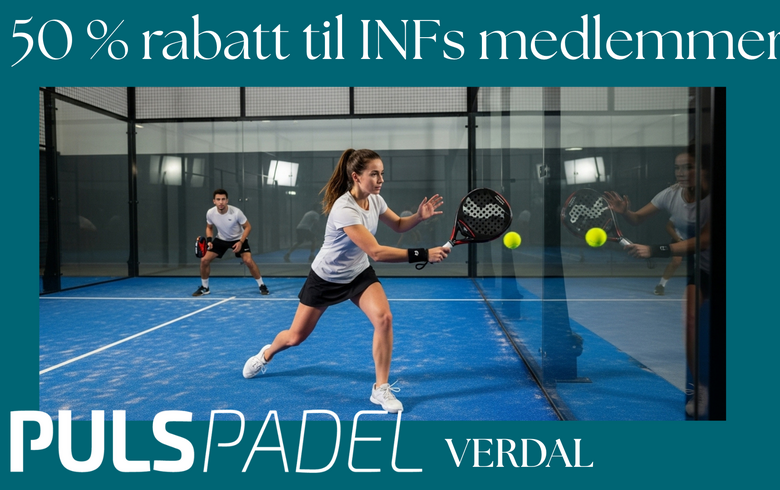 Supertilbud på PulsPadel for INFS medlemmer